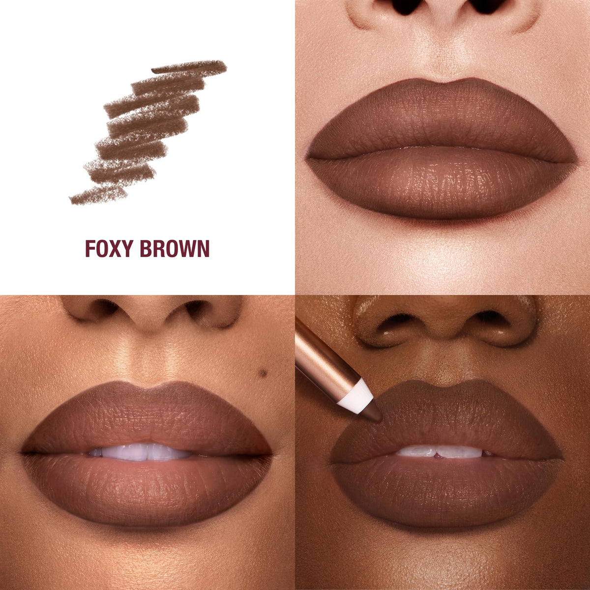 White Smoke Charlotte Tilbury Lip Cheat Lip Liner Pencil - Gives Lips a Fuller-Looking, Defined Pout - Enriched with Jojoba Oil & Hyaluronic Acid - Waterproof, Smudge-Proof & Transfer-Proof