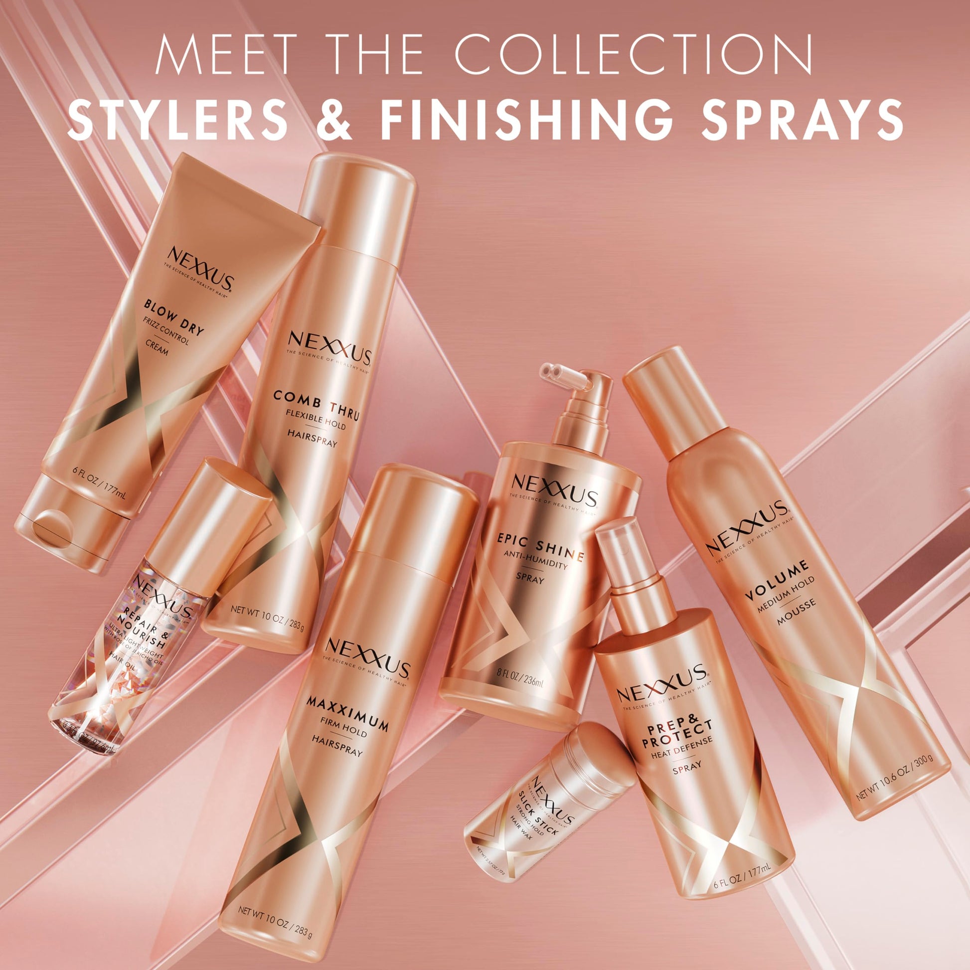 Rosy Brown Nexxus Styling Curl Define Curl Cream Climate Control Gel Cream Hair Cream Powered by Styleprotect Technology 8 oz