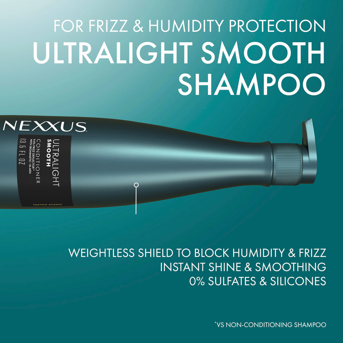 Dark Cyan Nexxus ULTRALIGHT SMOOTH® Conditioner for Frizzy Hair 13.5 oz