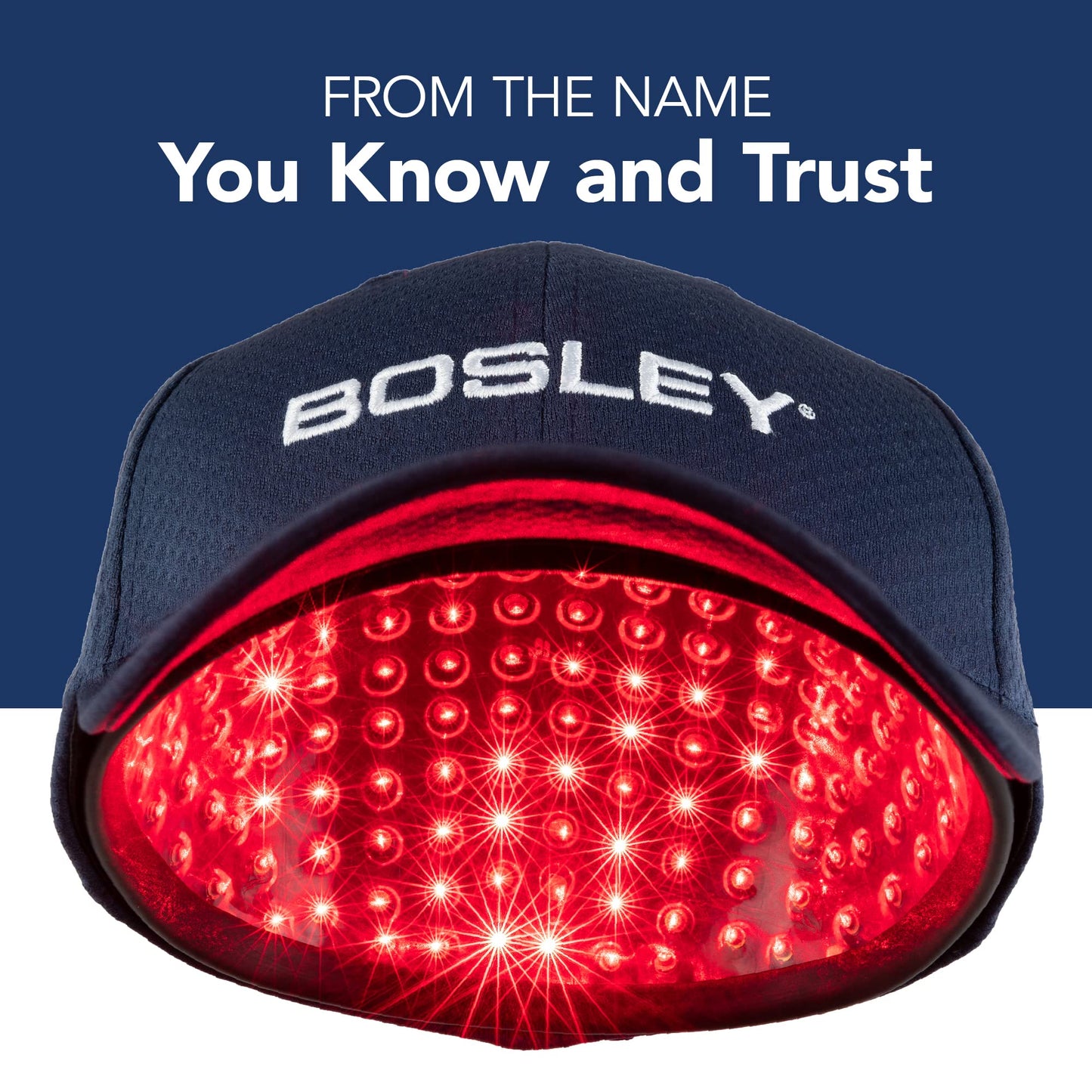 Midnight Blue Bosley Revitalizer 272 Flex 100% Laser No LEDs Hair Growth Cap (LLLT) Men and Women - Regrowth, Home Treatment, Thicker, Fuller, Healthy Hair, FDA Cleared, Large Size