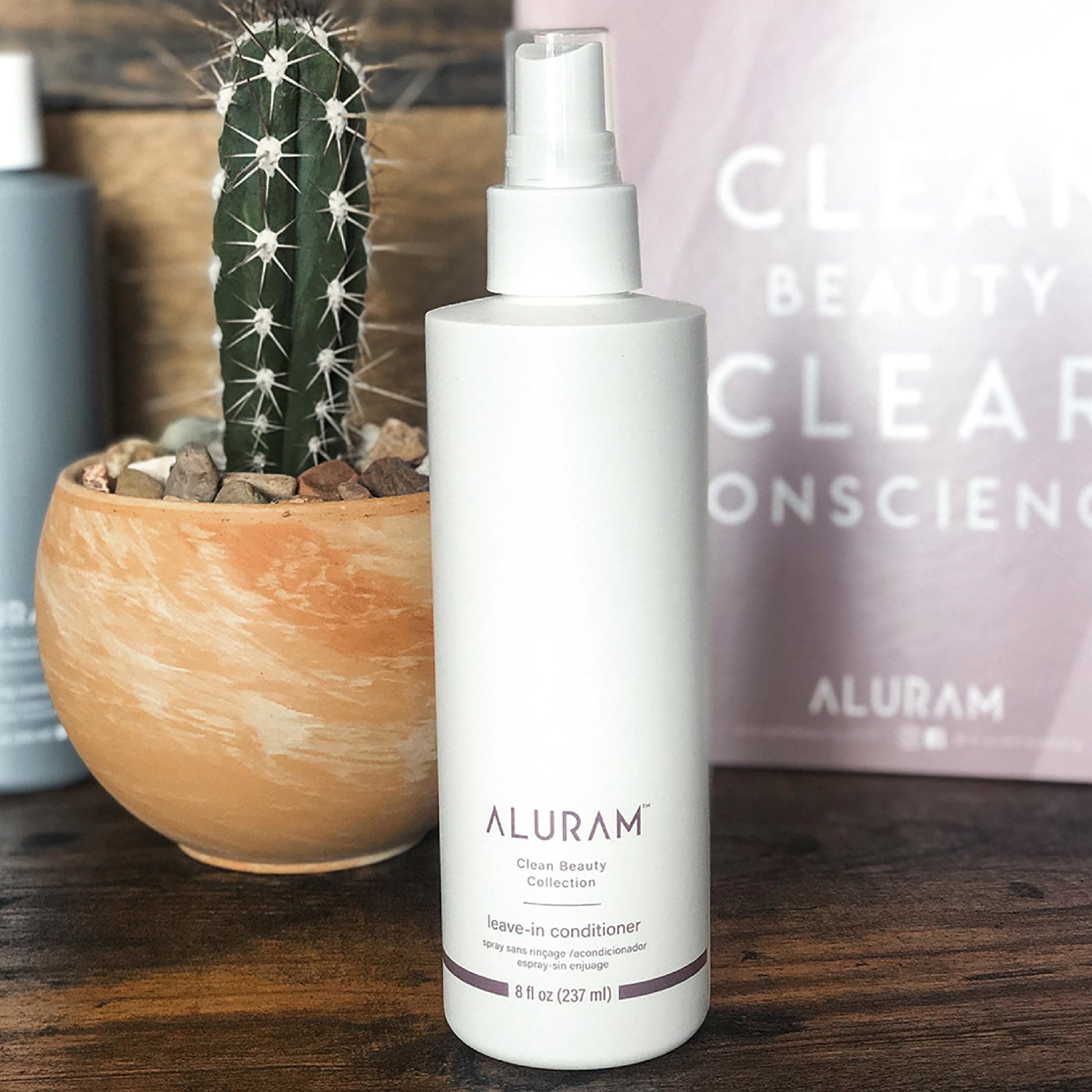 White Smoke ALURAM Coconut Water Leave-In Conditioner for Healthy, Hydrated Hair, 8 Fl Oz
