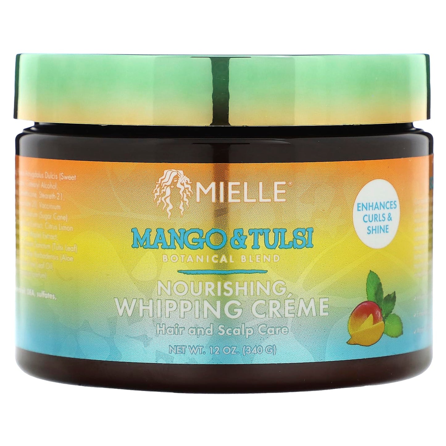 Dark Slate Gray Mielle Nourishing Whipping Creme Mango & Tulsi 12 Oz (Pack of 1)
