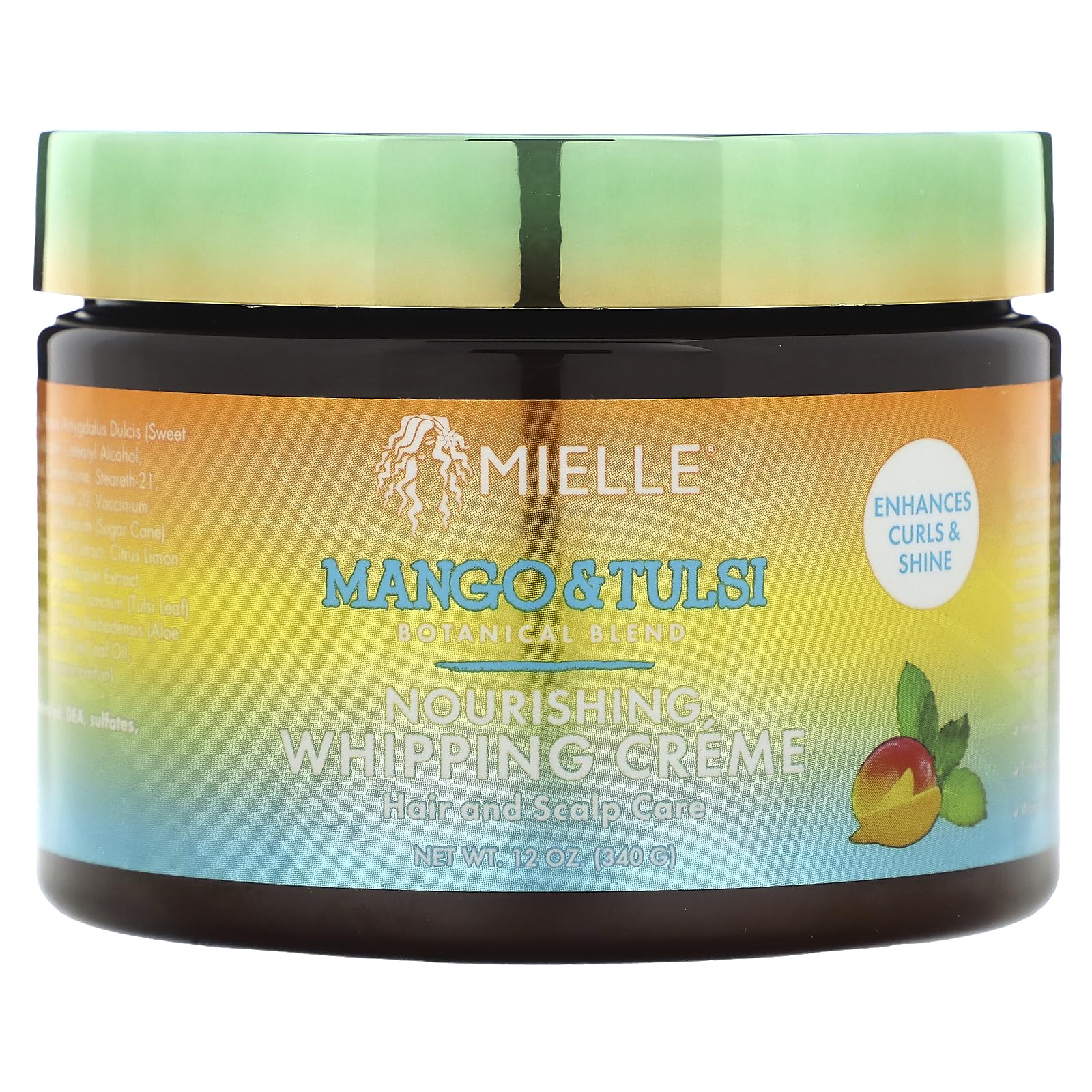 Dark Slate Gray Mielle Nourishing Whipping Creme Mango & Tulsi 12 Oz (Pack of 1)