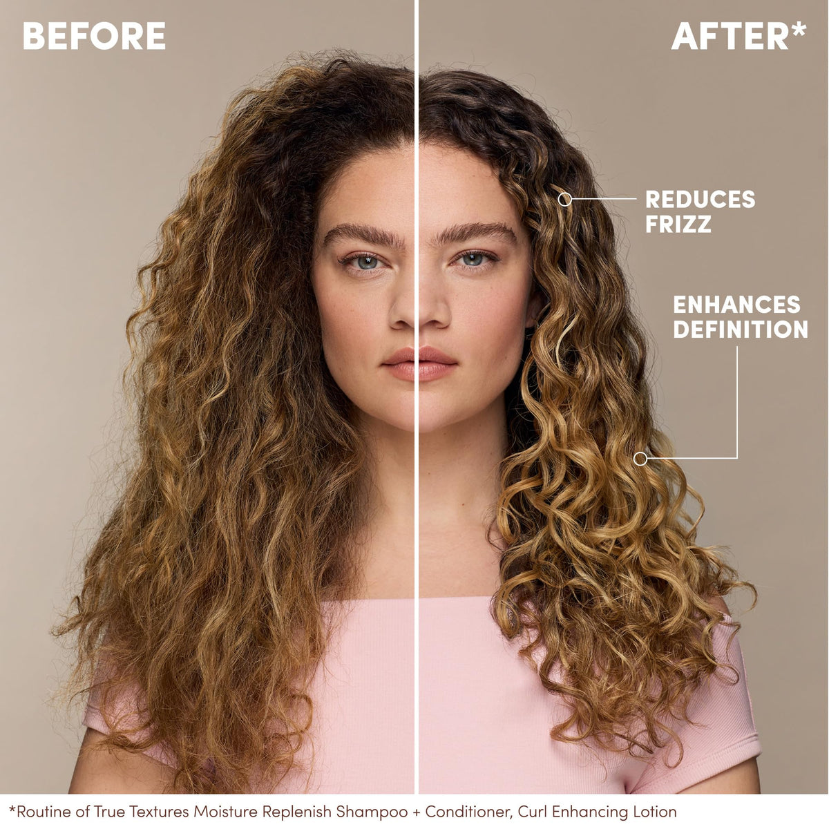 Rosy Brown Mizani True Textures Curl Enhancing Lotion - Leave In Curl Cream for Curly Hair with Coconut Oil & Olive Oil, Frizz Control, Adds Hair Shine, No Drying Alcohols, Paraben-Free