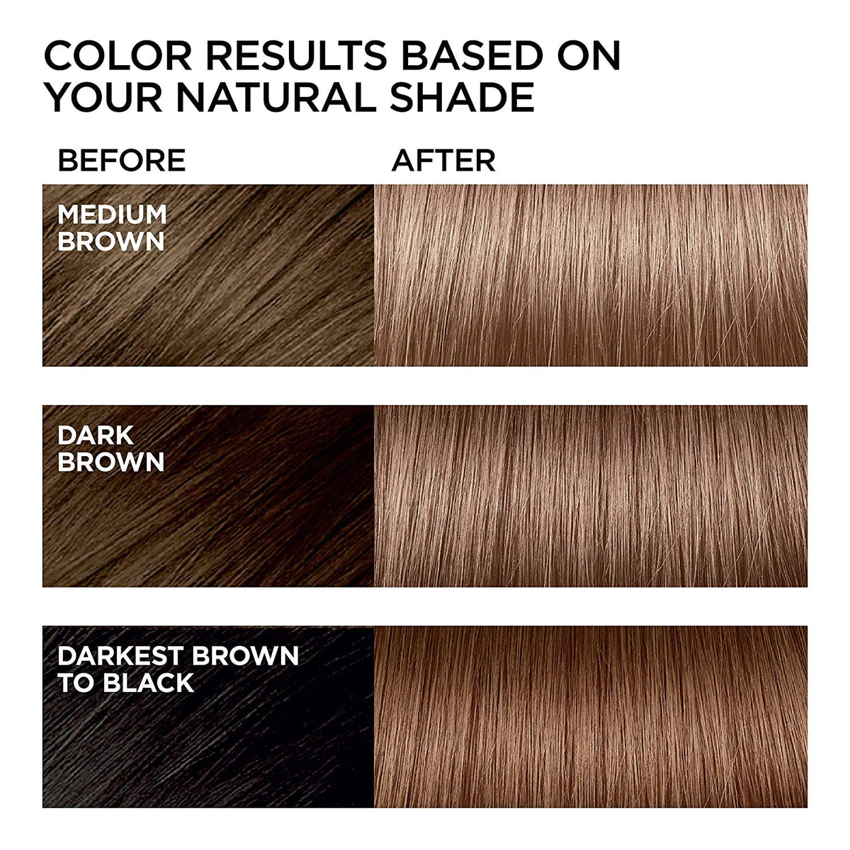 White Smoke L'Oreal Paris Feria Multi-Faceted Shimmering Permanent Hair Color, B61 Downtown Brown (Hi-Lift Cool Brown), 1 Hair Dye Kit (Pack of 2)