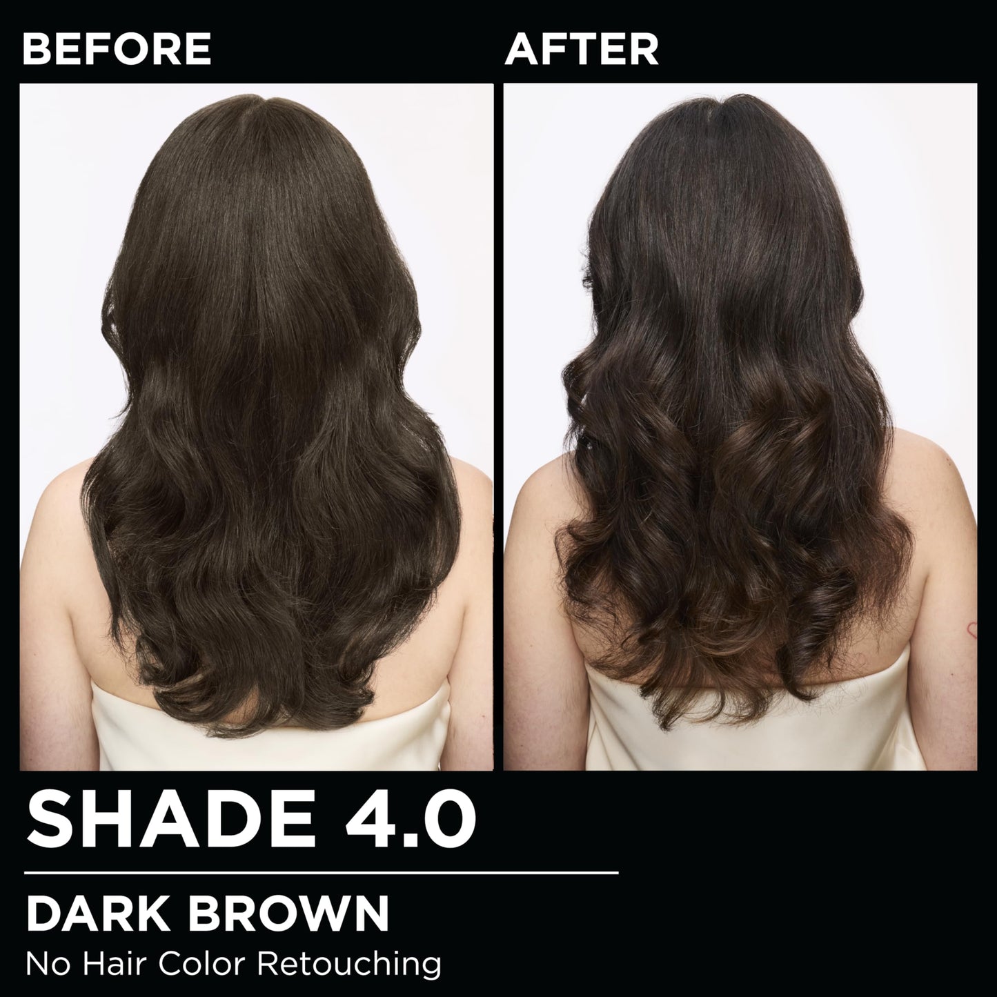 Black Garnier Olia Hair Color, Ammonia-Free Permanent Hair Dye, Oil-Powered Formula for 100% Gray Coverage and 3x Shinier Hair, Vegan & Cruelty Free, 4.0 Dark Brown, 2 Count