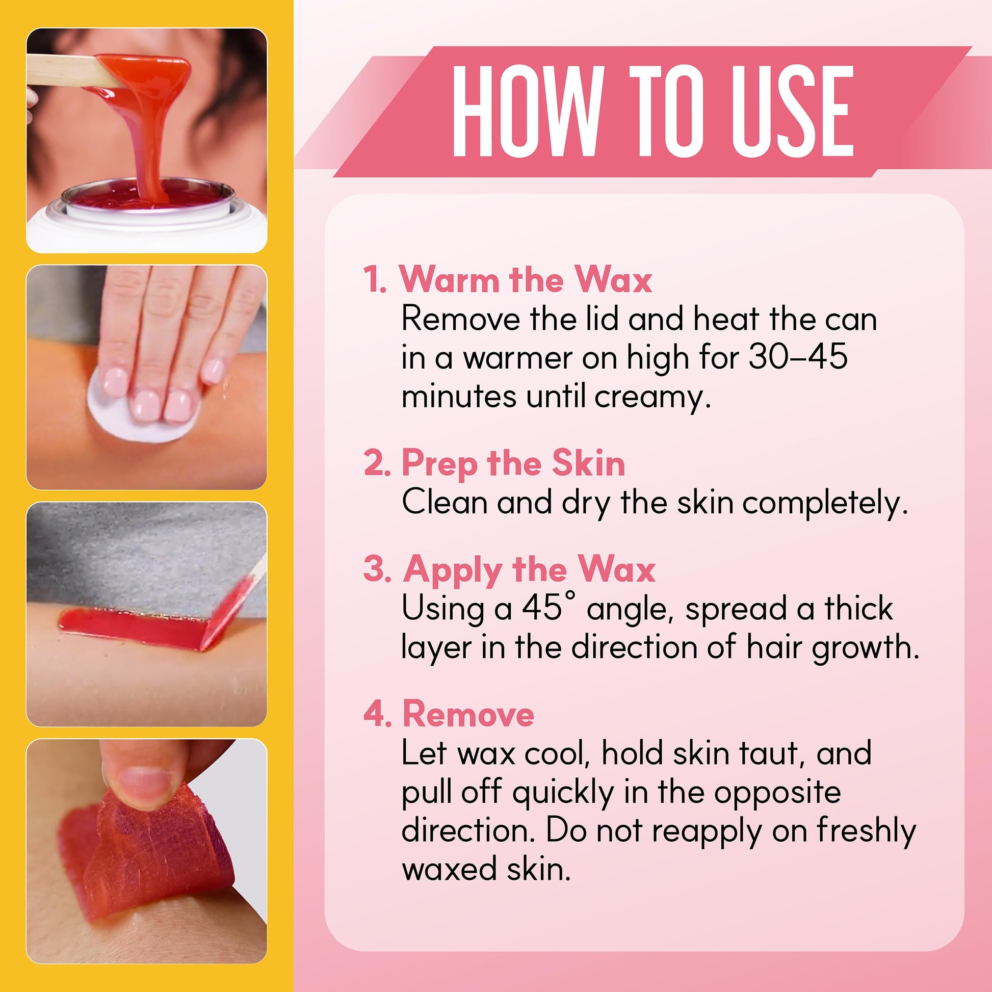 Misty Rose Gigi Neon Soft Wax, Watermelon – Hair Removal Wax for Sensitive Skin & Body, Salon & At-Home Waxing for Women, 14 Oz