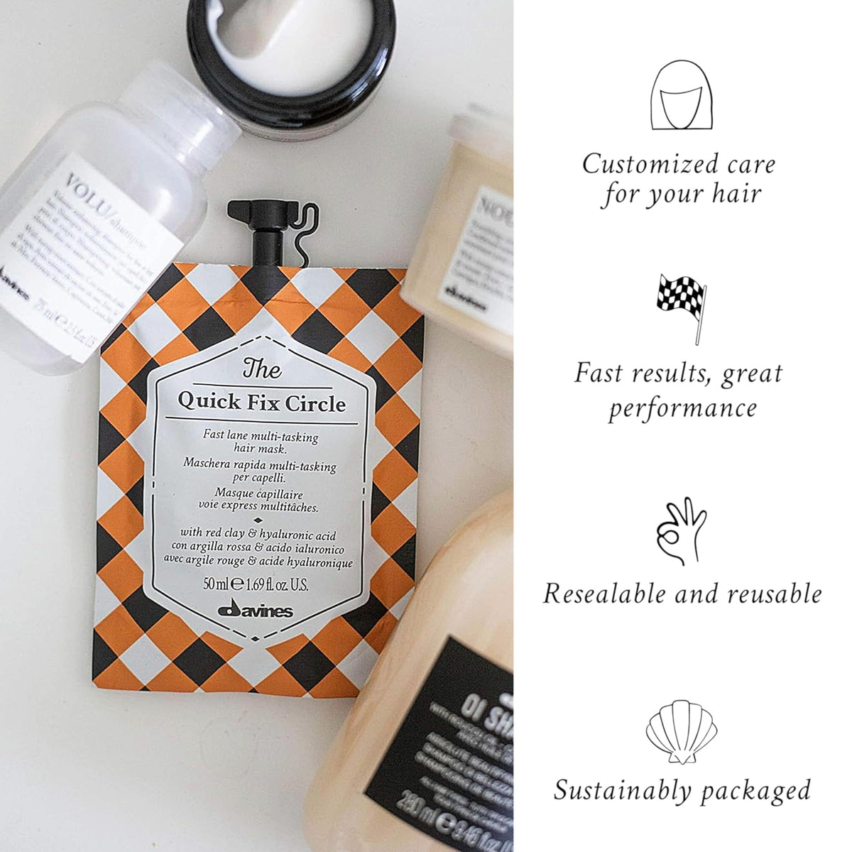 White Smoke The Quick Fix Circle Multi-Tasking Quick Action Regenerating Hair Mask