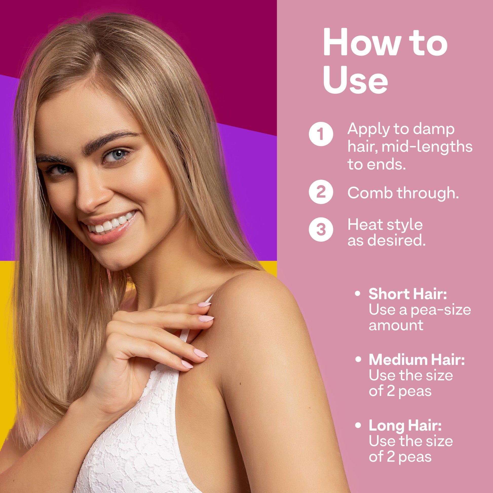 Rosy Brown Plush Locks Leave-in Smooth, Anti- Frizz Smoothing Lotion, Protects & Reduces Blow Dry Time, Controls Frizz & Adds Shine, Sulfate-Free, Vegan, 6.7fl oz