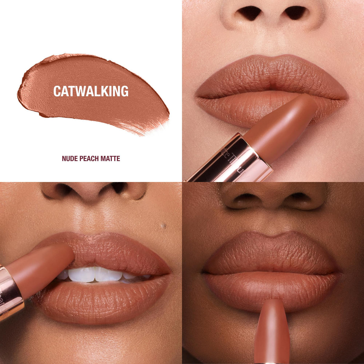 White Smoke Charlotte Tilbury Matte Revolution Lipstick - Long Lasting, Hydrating