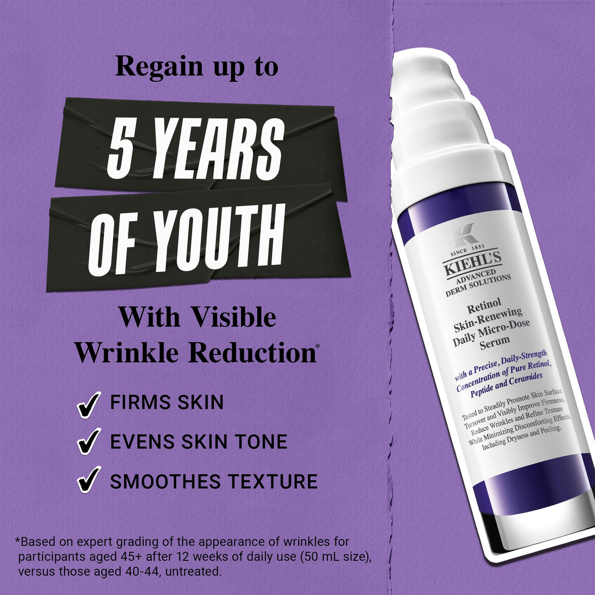 Light Slate Gray Kiehl's - Retinol Skin-Renewing Daily Micro-Dose Serum - 1 fl oz