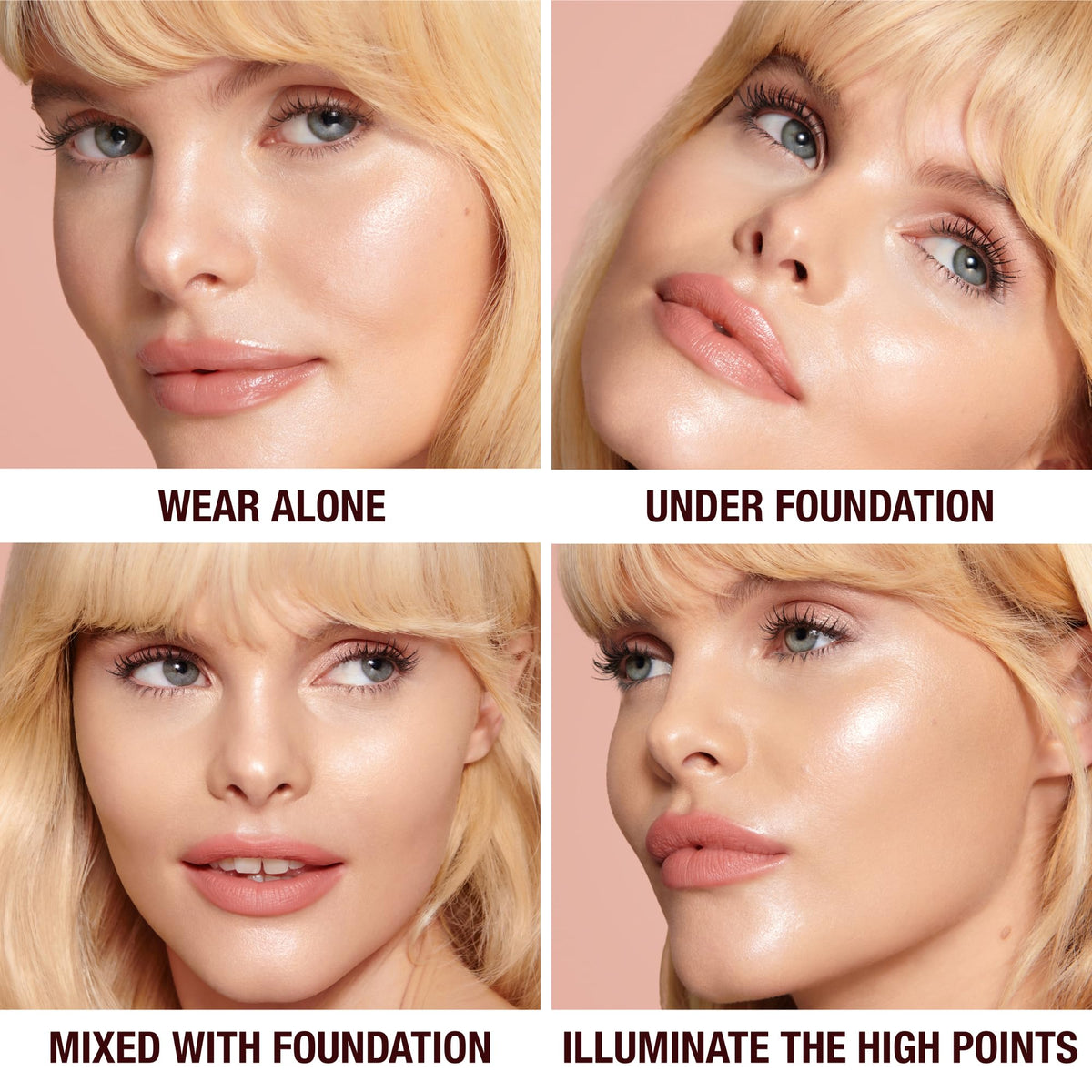 Tan Charlotte Tilbury Hollywood Flawless Filter - Multi‑Use Makeup Primer, Complexion Booster & Illuminating Liquid Highlighter with Sheer Coverage - Smooths & Blurs Skin