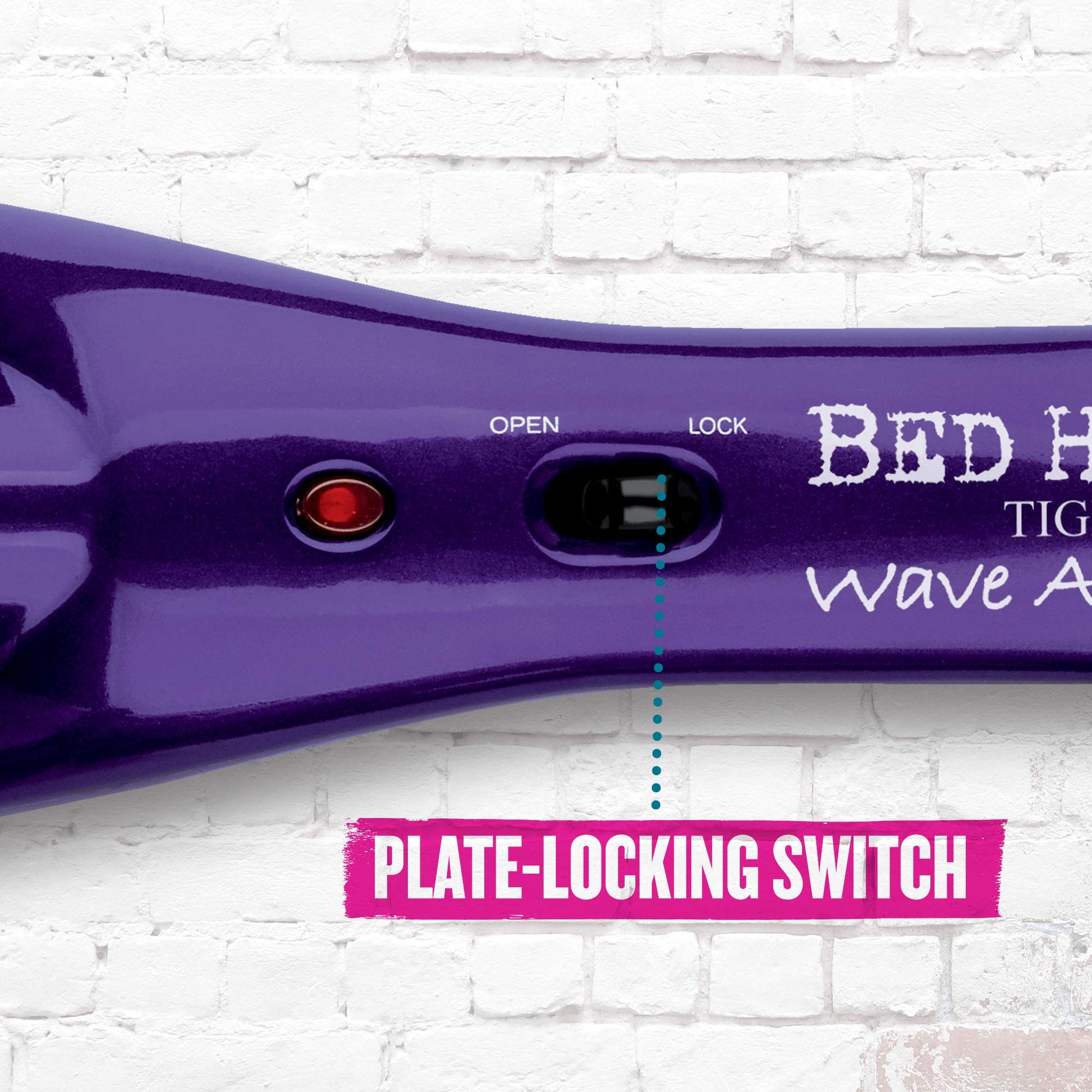 White Smoke Bed Head Wave Artist Deep Waver | Combat Frizz, Get Long Lasting Results, & Add Massive Shine for Beachy Waves | With Tourmaline Ceramic Technology (Purple)