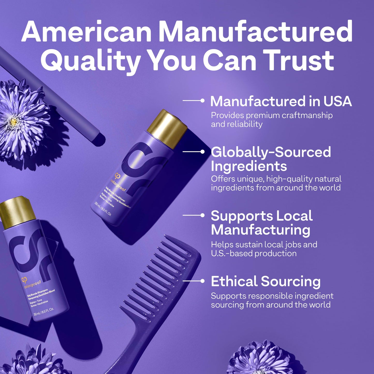 Slate Blue Colorproof Toning Drops 1 Fl. Oz. Toner for Blonde Hair w/Citrus, Jasmine & Coconut Milk Scent, Highly-Pigmented, Instant Hair Toner