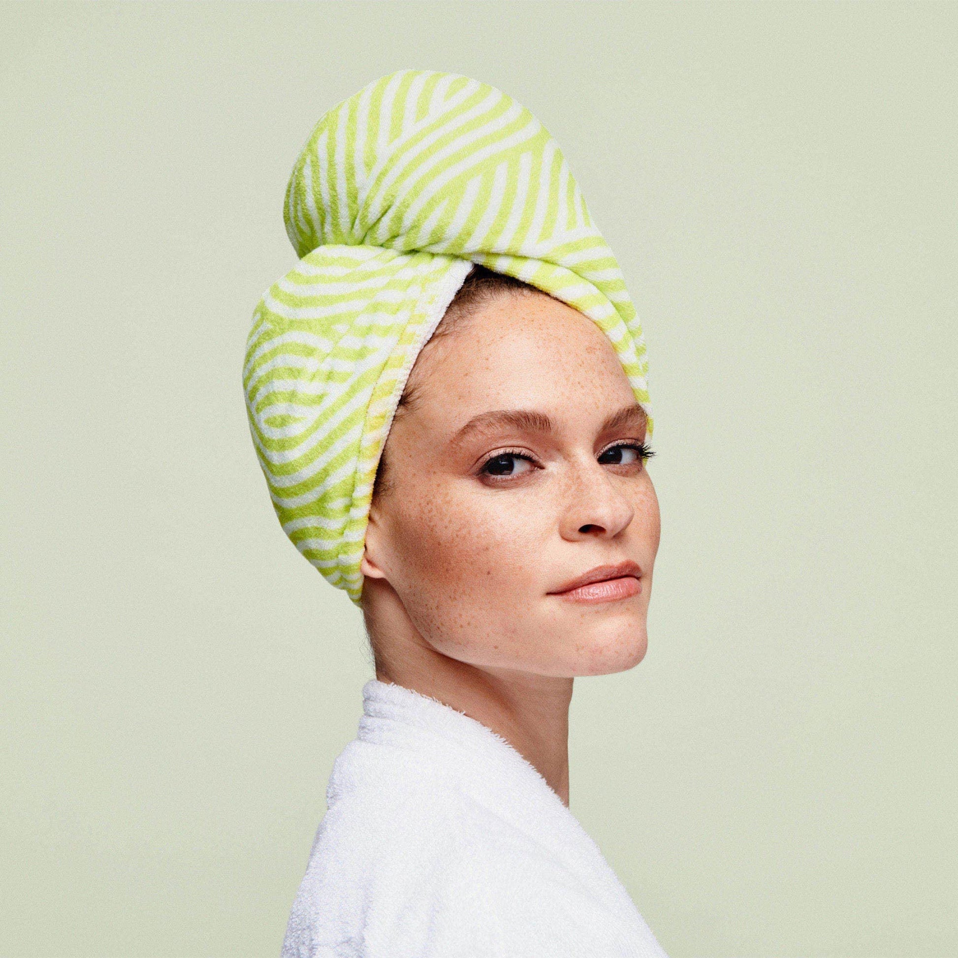 Light Gray DevaCurl DevaTwist Anti-Frizz Microfiber Towel Wrap, Hands Free Design