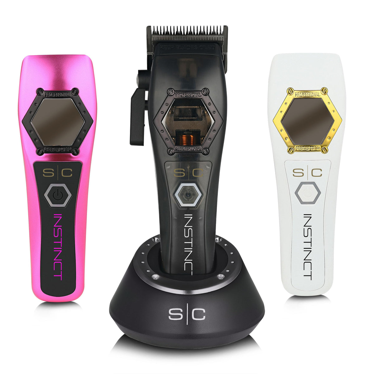 White Smoke StyleCraft Instinct Metal Professional IN2 Vector Cordless Hair Clipper
