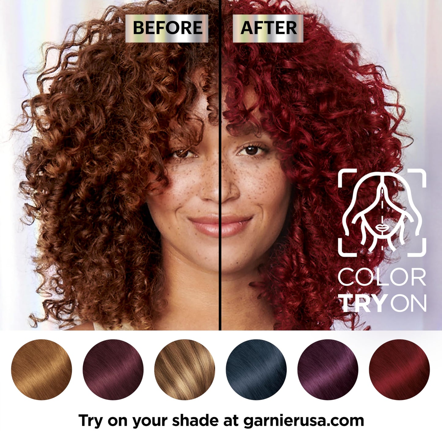 White Smoke Garnier Nutrisse Ultra Color Hair Color, Permanent Hair Dye for Up to 8 Weeks of Bold, Vibrant, Fade-Resistant Results, Vegan & Cruelty-Free, R2 Medium Intense Auburn (Goji Berry), 1 Count