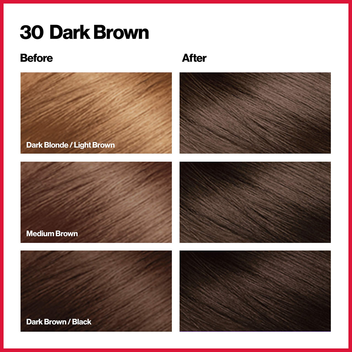 White Smoke Revlon Colorsilk Beautiful Color, Permanent Hair Dye with Keratin, 100% Gray Coverage, Ammonia Free, 30 Dark Brown
