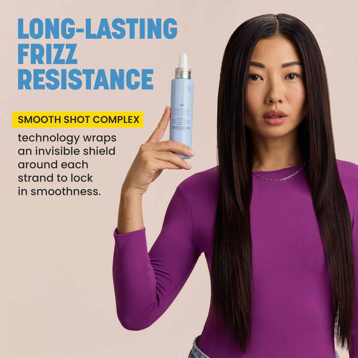 Light Gray Drybar Liquid Glass Miracle Smoothing Sealant for Fine-Medium Hair, 2 oz