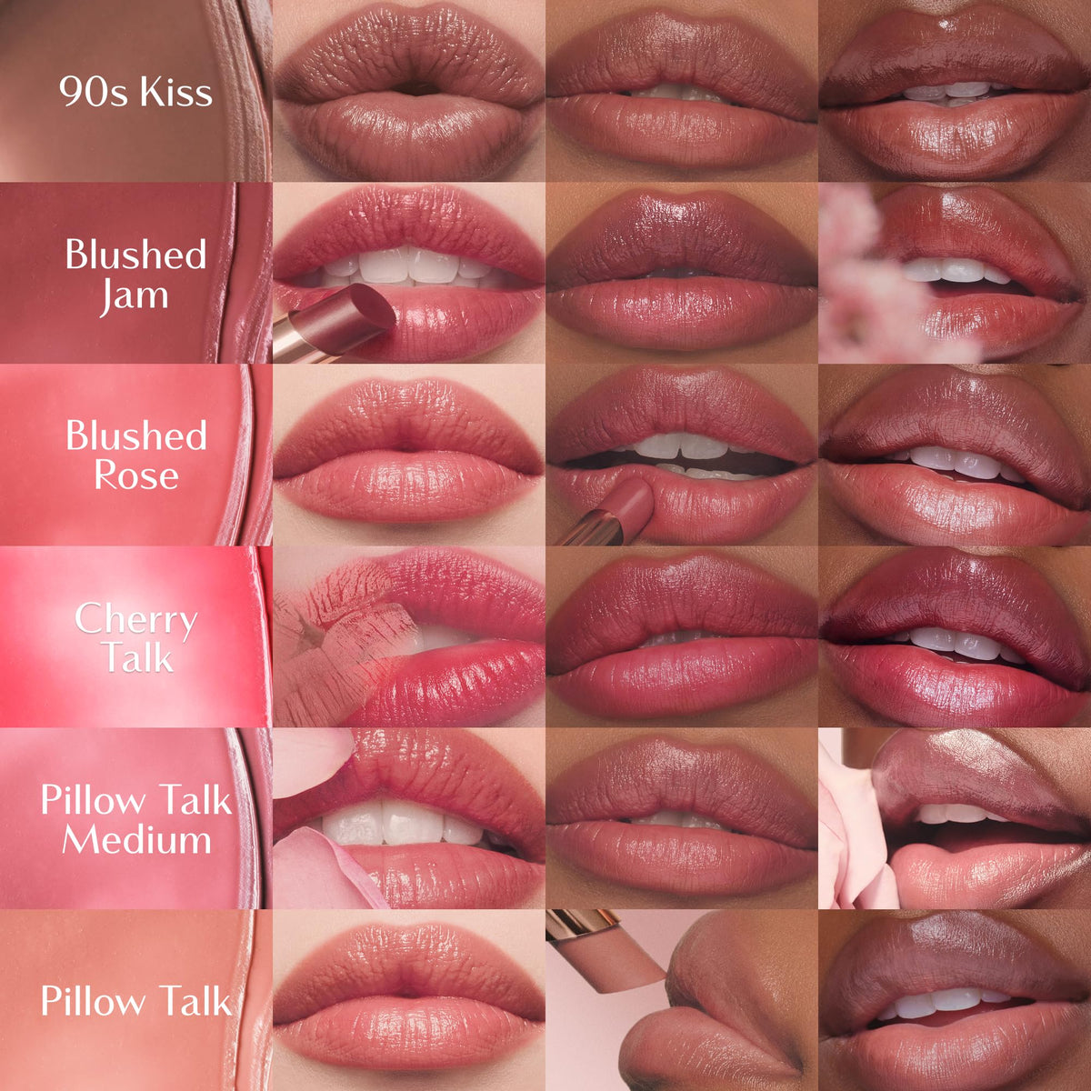 Sienna Charlotte Tilbury Pillow Talk Blush Balm Lip Tint - Buildable Sheer Tint