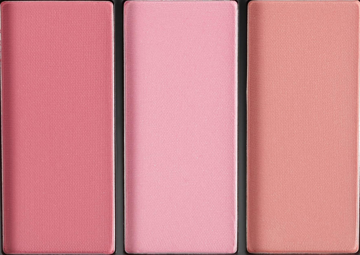 Light Pink Anastasia Beverly Hills Blush Trio - Essential High-Pigment Blush Compact, Seamlessly Blendable Powder Formula for Sculpting and Brightening Cheeks