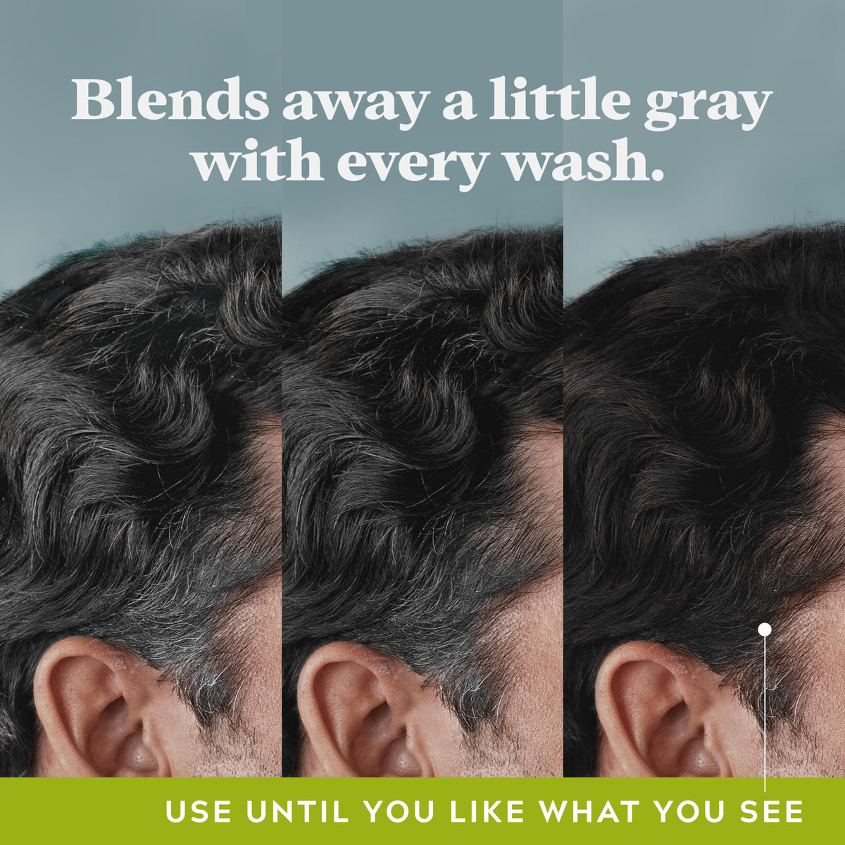 Black Just For Men Control GX Grey Reducing Shampoo, Gradual Hair Color for Stronger and Healthier Hair