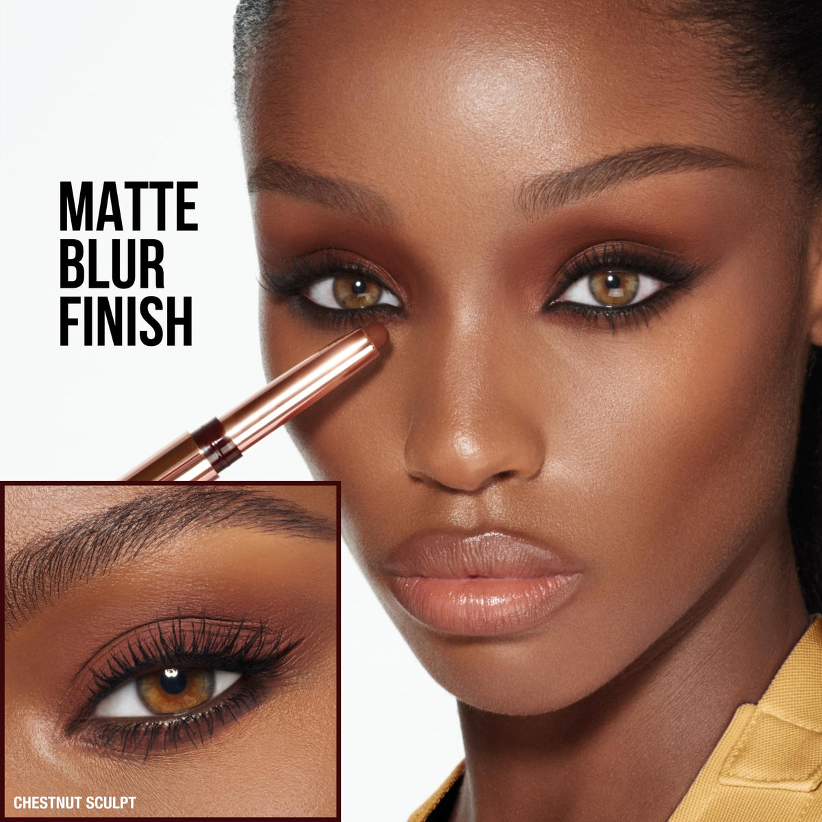 White Smoke Charlotte Tilbury Exagger-Eyes Easy Eyeshadow Stick, Blendable Cream