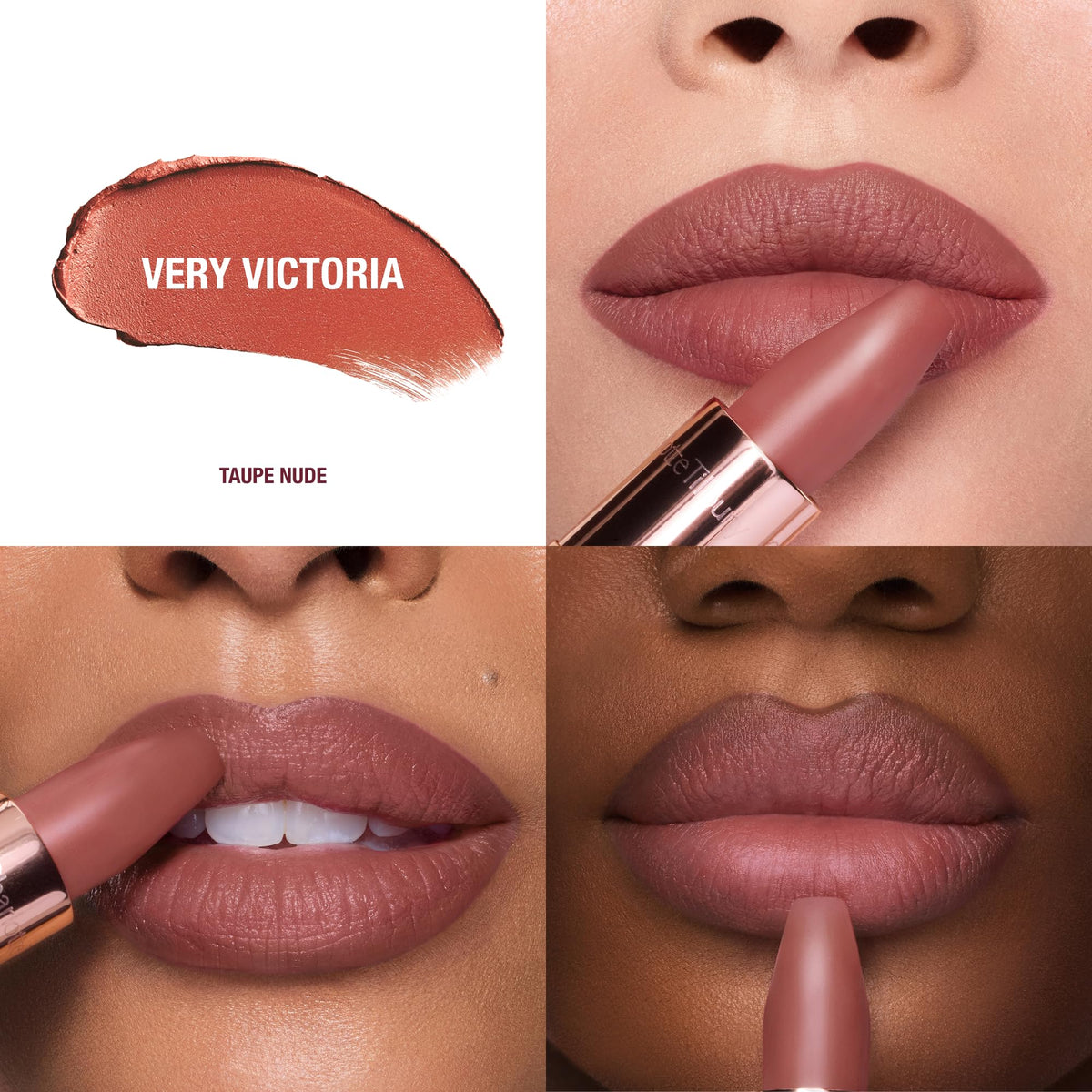 White Smoke Charlotte Tilbury Matte Revolution Lipstick - Long Lasting, Hydrating