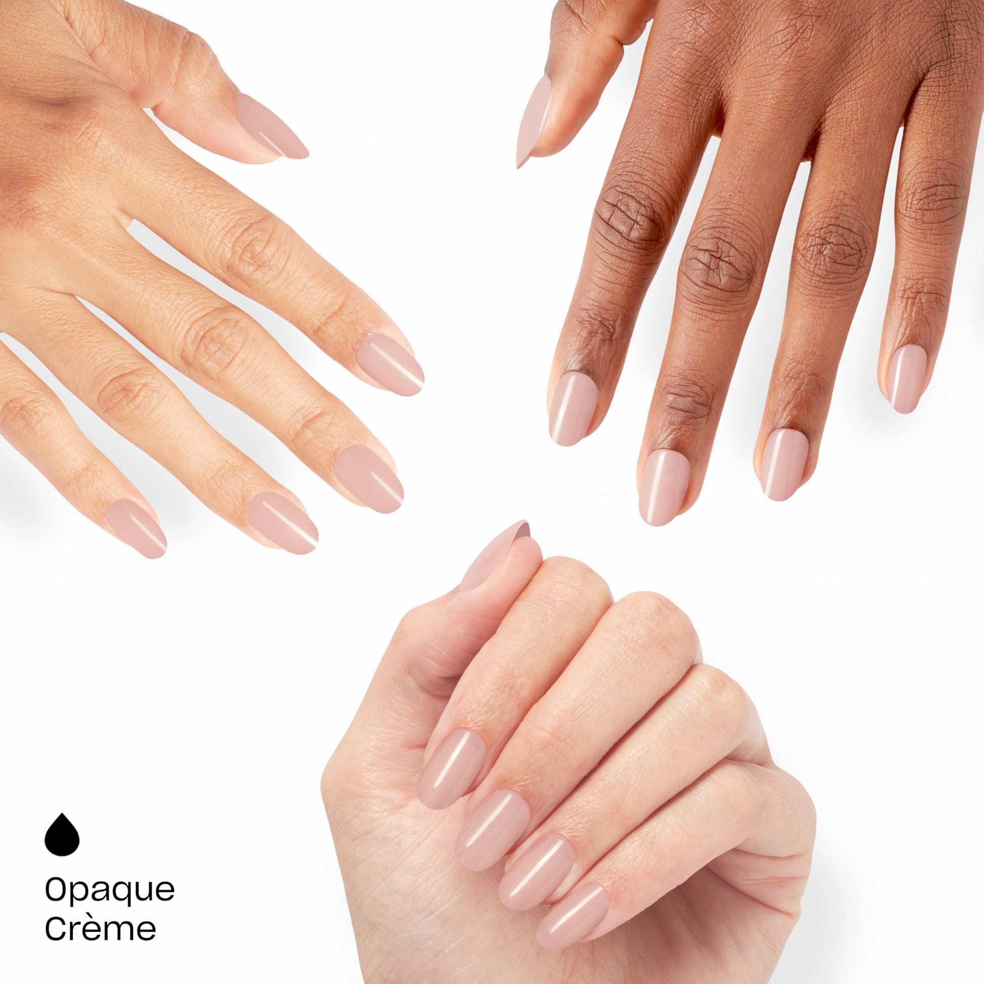 White Smoke OPI On Point Put it in Neutral | Short Round Soft Nude Beige Pink Press On Nails | 24 Count with Nail Glue | Long Lasting, Reusable, Non-damaging | Fall 2025 Shades