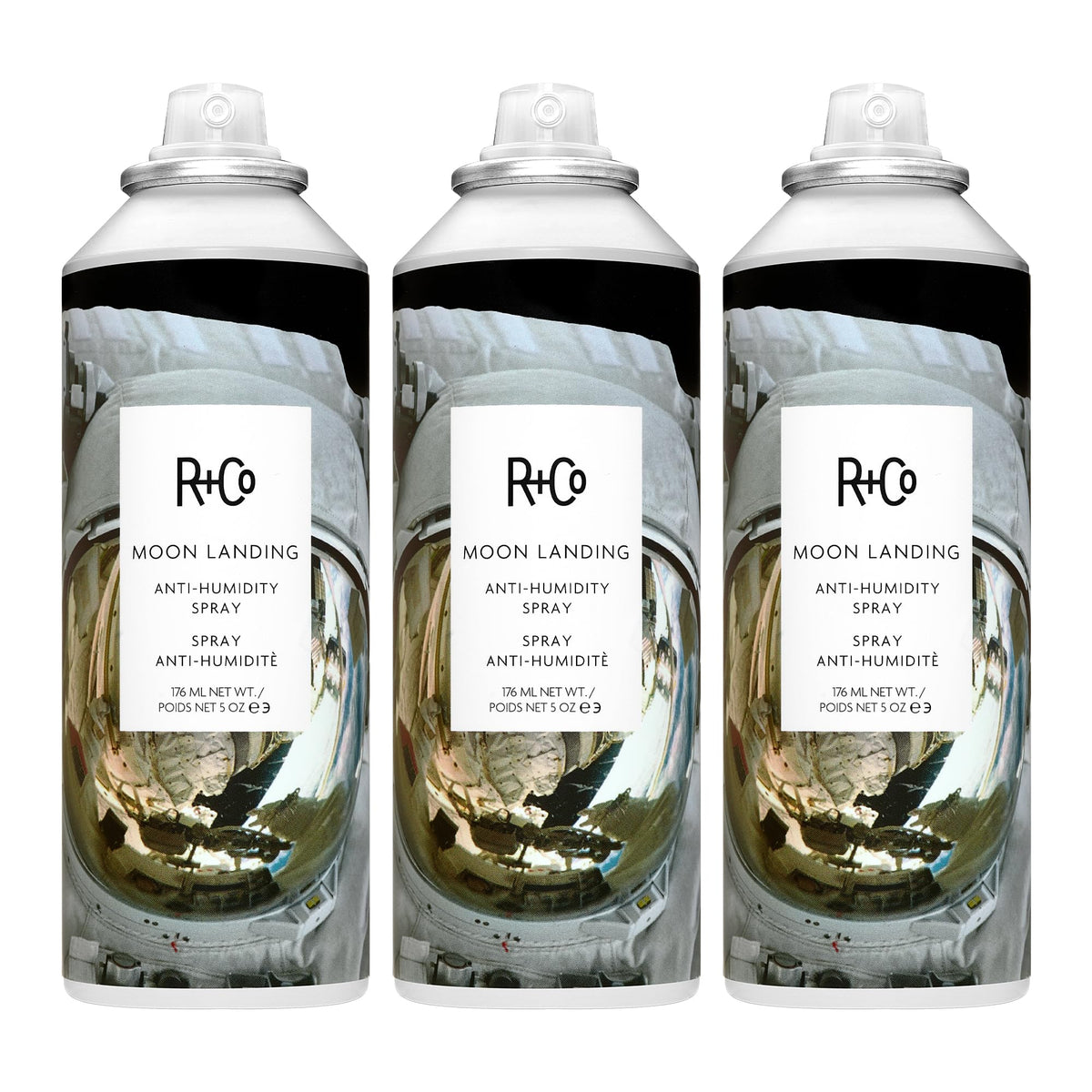 White Smoke R+Co MOON LANDING Anti-Humidity Spray, 3 Pack,