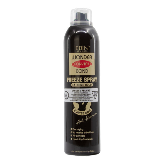 White Smoke EBIN Wonder Ponytail Bond Freeze Spray (8oz) - Extreme Hold