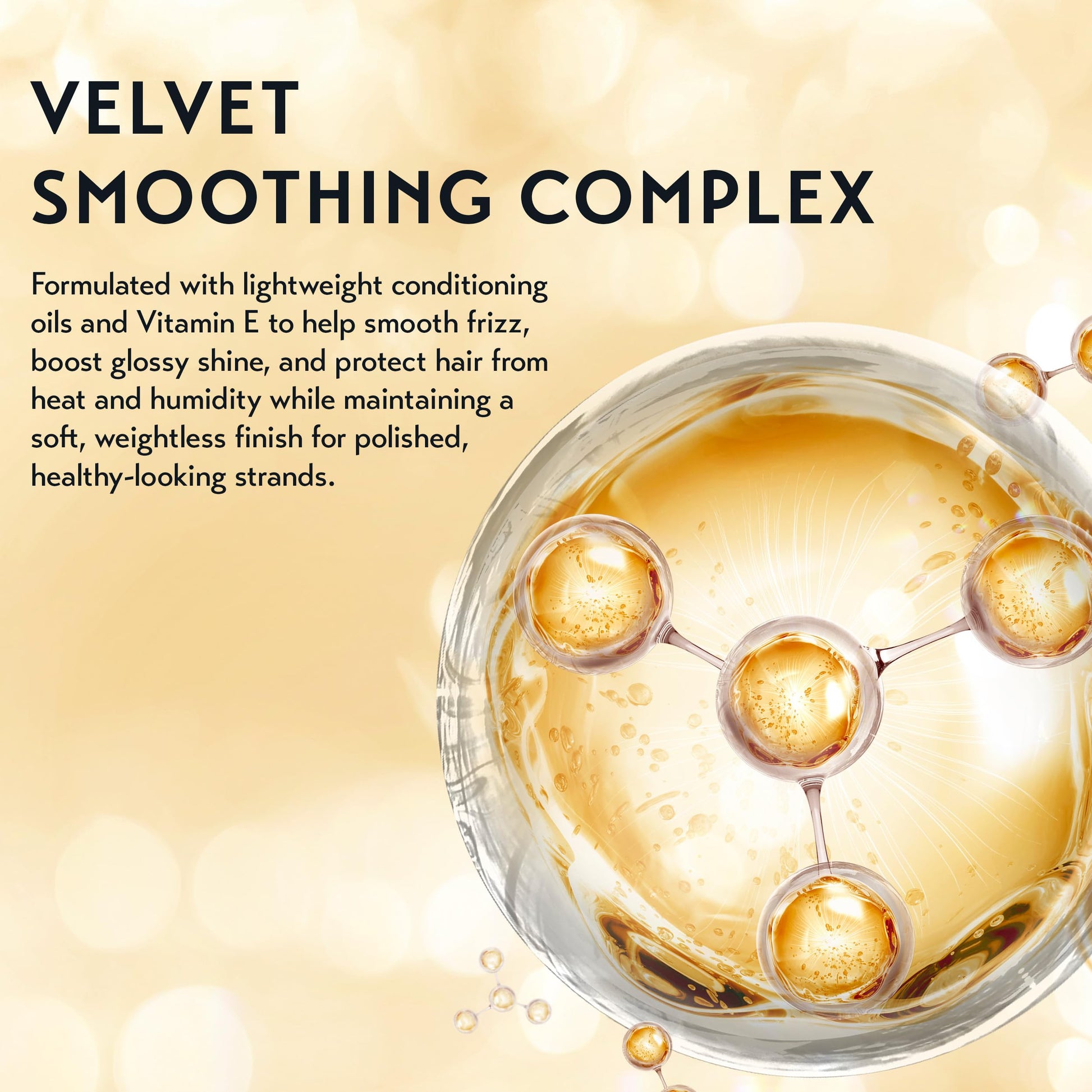 Bisque OYA Velvet Instant Drops - Lightweight Frizz Control Hair Serum with Sunflower Oil & Vitamin E - Smooths and Conditions for Sleek, Glossy Hair - and Finishing Lightweight Formula Pre-Styling - 30 ml