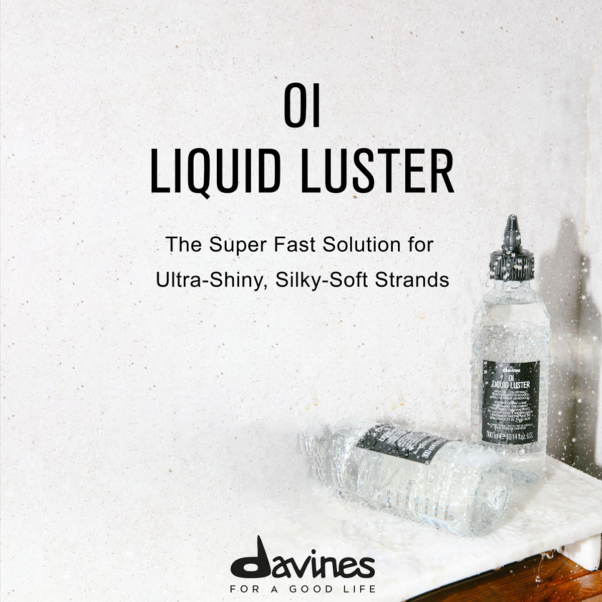 Lavender Davines OI Liquid Luster Instant Glass-Like Hair Shine Risne Off Treatment