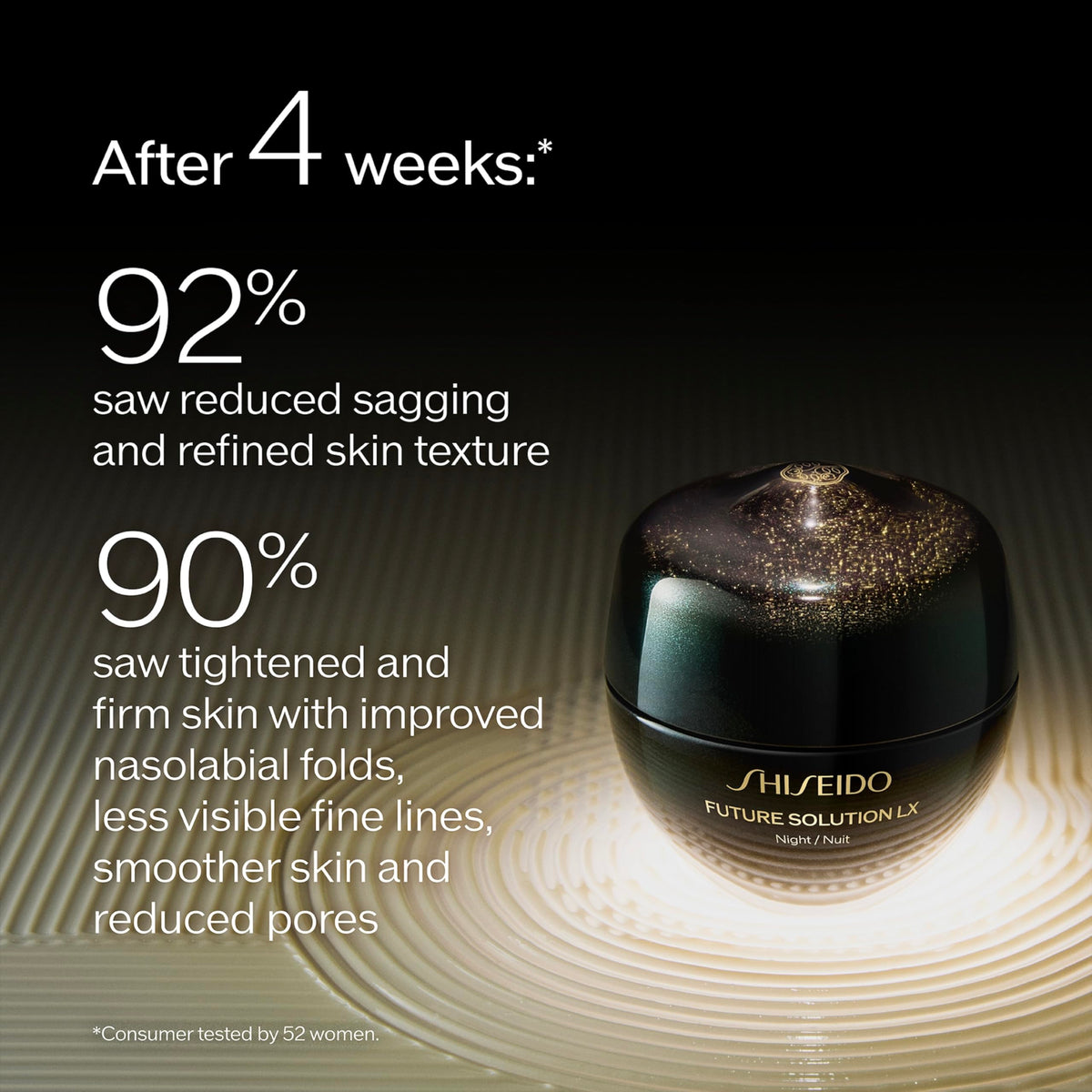 Black Shiseido Future Solution LX Total Regenerating Cream - 50 mL - Anti-Aging Night Moisturizer - Visibly Firms, Plumps, and Smooths - Non-Comedogenic