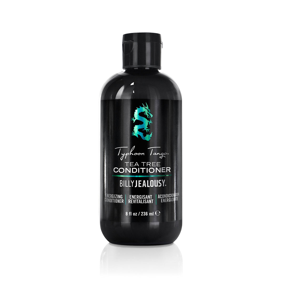 Black Billy Jealousy Typhoon Tango Tea Tree Conditioner for Men with Peppermint & Rosemary, Helps Prevents Flakes, Breakage & Split Ends, and Soothes Scalp Itch & Irritation, 8 Fl Oz