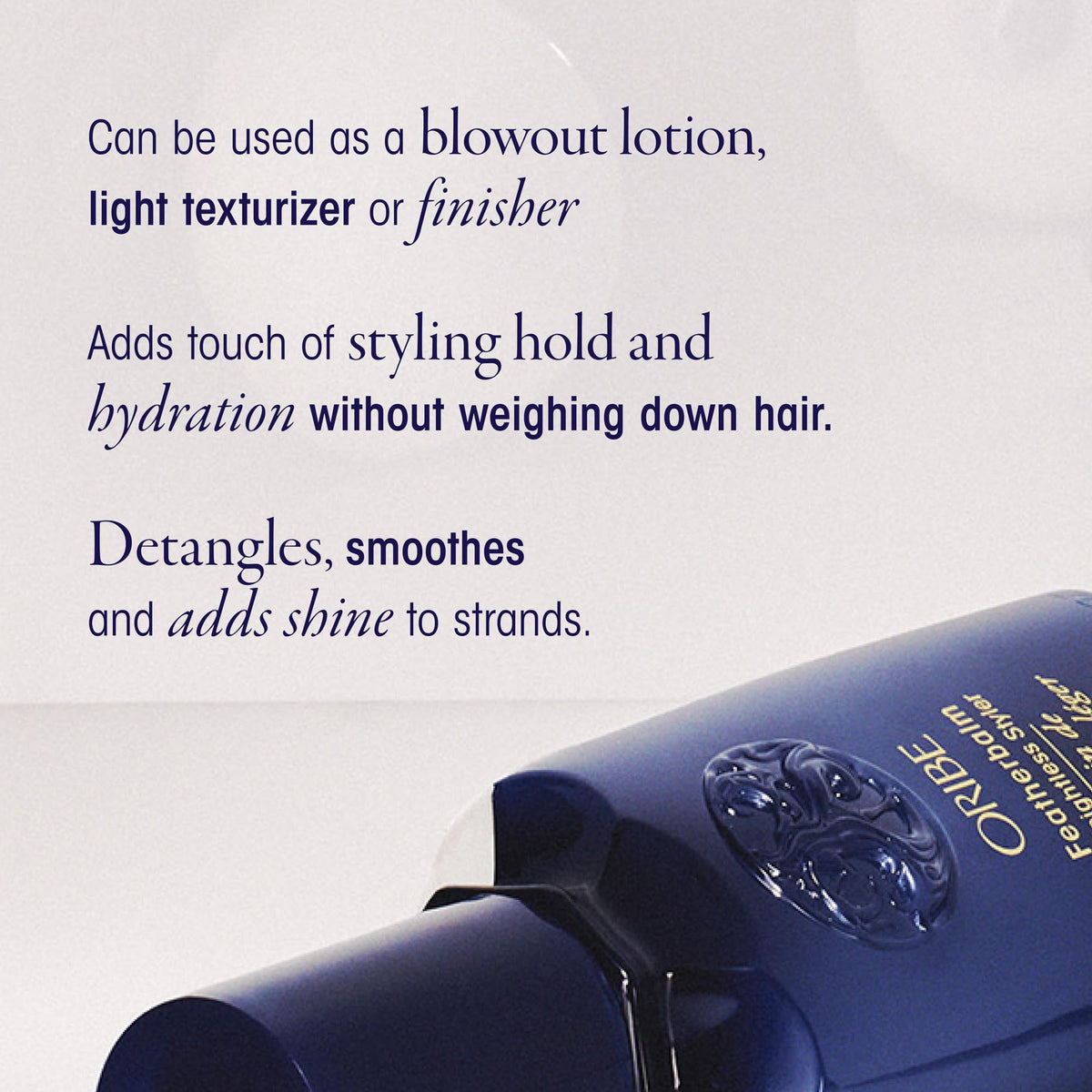 Lavender Oribe Featherbalm Weightless Styler - Styling Cream For Fine Hair - 3.4oz