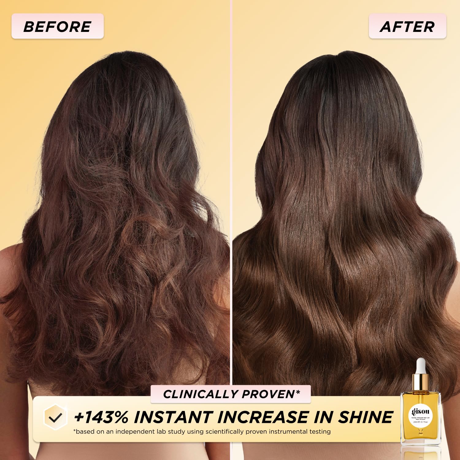 Dark Slate Gray Gisou Honey Infused Hair Oil Mini - Hydrating & Frizz Control Treatment with Mirsalehi Honey, Adds Shine & Heat Protectant for All Hair Types, 0.7 Fl Oz