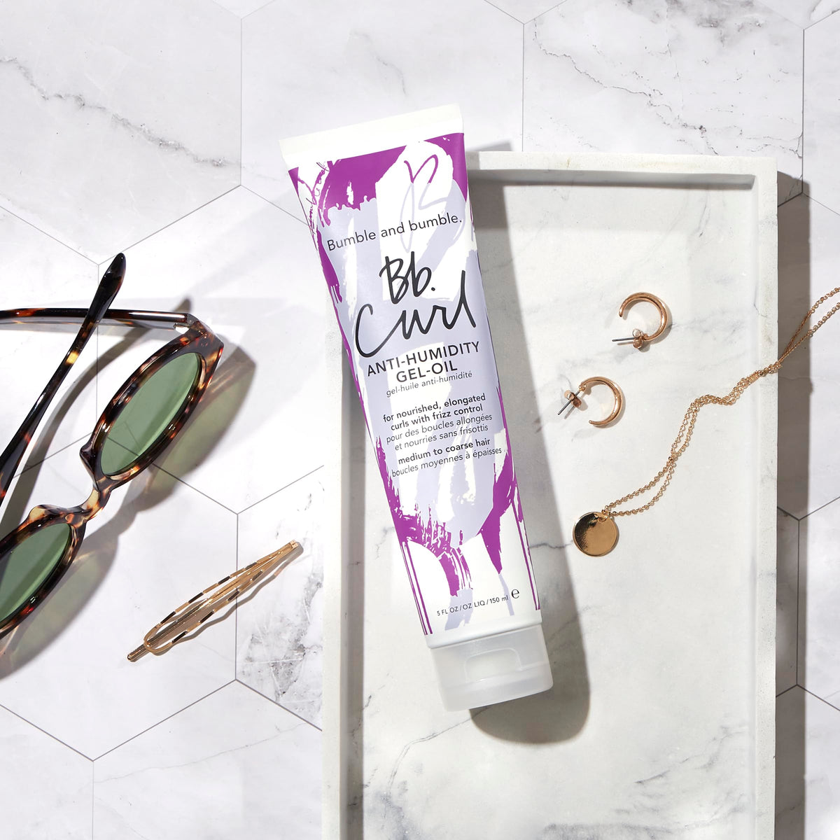 Lavender Bumble and bumble. Curl Anti-Humidity Gel-Oil | Anti Frizz | Adds Bounce, Shine, Moisture |For Medium to Thick Coily, Curly Hair | With Jojoba, Avocado + Coconut Oil | Standard Size, 5 Fl Oz