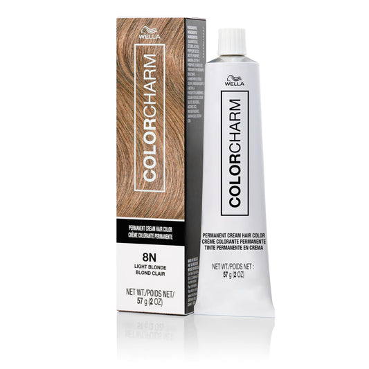 Lavender COLORCHARM Permanent Cream Hair Color, 8N Light Blonde, 2 oz.
