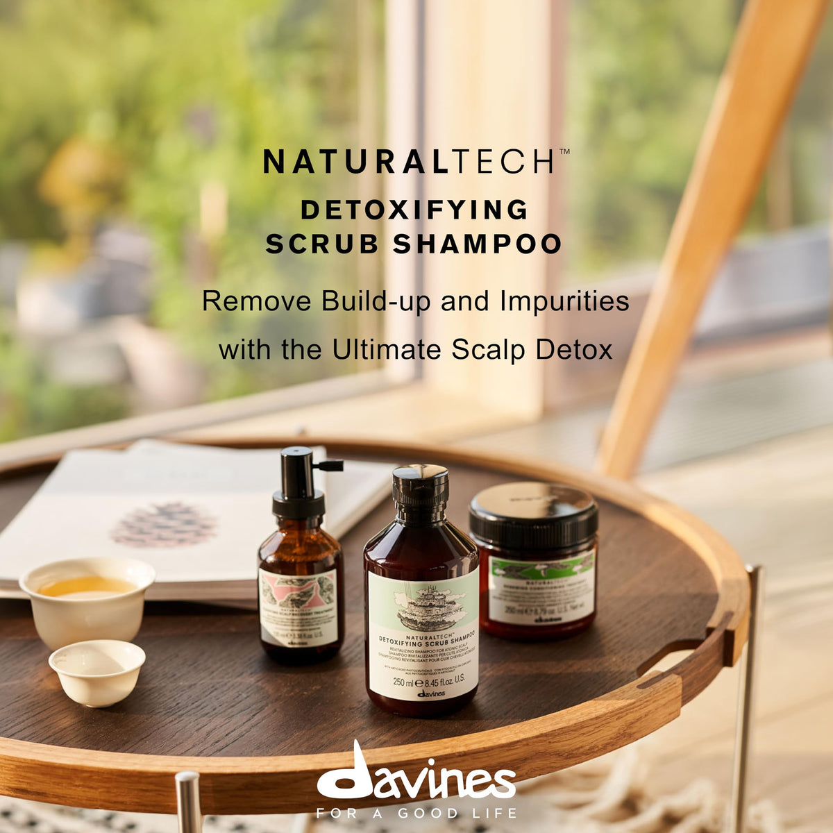 Bisque Naturaltech Detoxifying Scrub Shampoo, Scalp Revitalizing Gentle Cleanser
