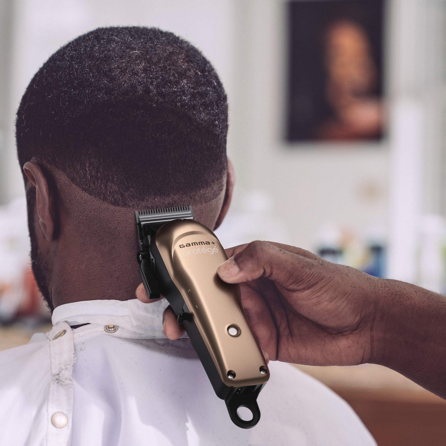 Dark Slate Gray GAMMA+ Protege Cordless Clipper and Trimmer Combo Set, Barbers, Micro USB, Faper Blade, Guards, Great Beginner Set Men or Women, Matte Metallic Gunmetal