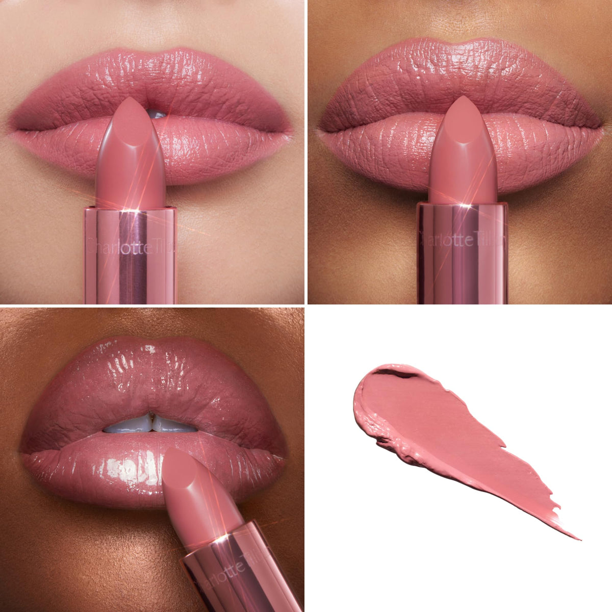 White Smoke Charlotte Tilbury Icon Baby Lip Duo Kit - Mini Lipstick & Full Size Gloss