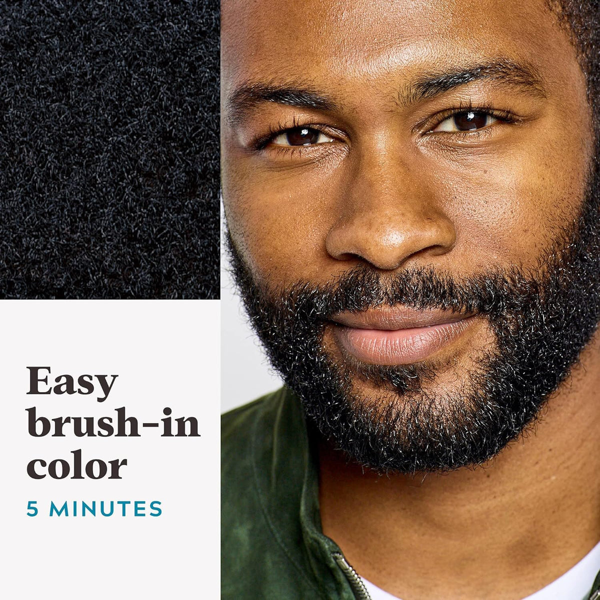 Black JUST for Men Color Gel Mustache, Beard & Sideburns 115 Jet Black 1 Each (Pack of 12)