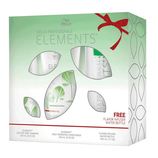 White Smoke Wella Elements Shampoo & Conditioner Duo with Free Gift