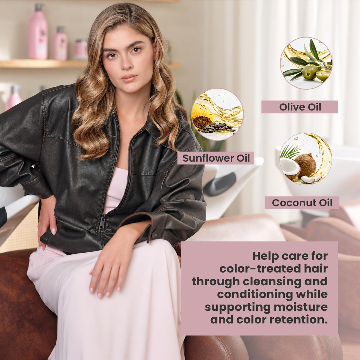 Light Gray Salon In Color Protection Conditioner for Color-Treated Hair, Color Care