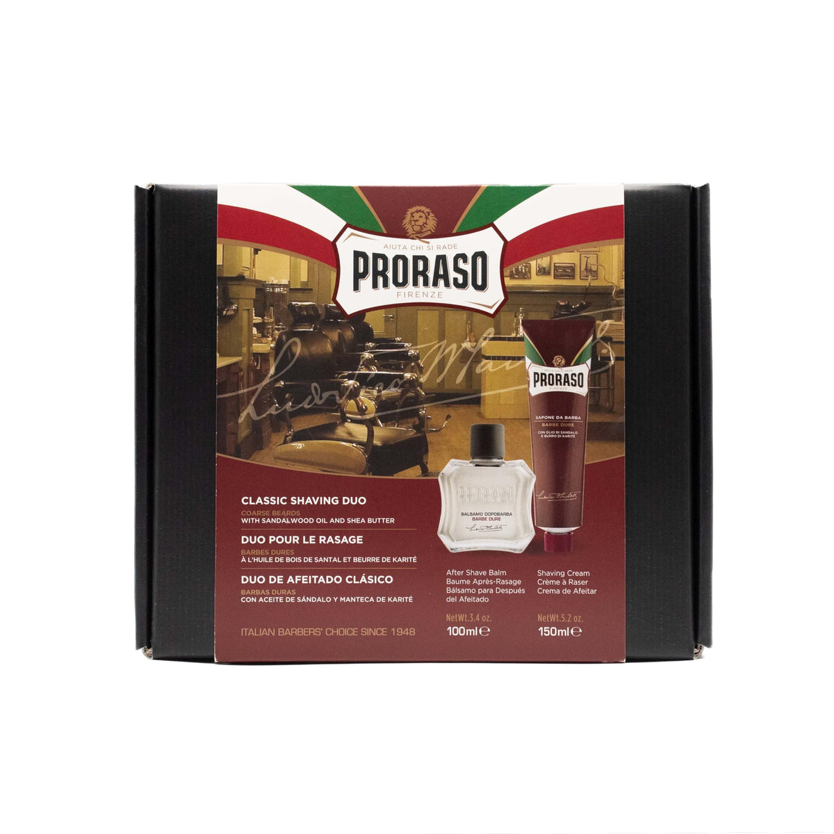 Black Proraso Shaving Kit - Nourishing