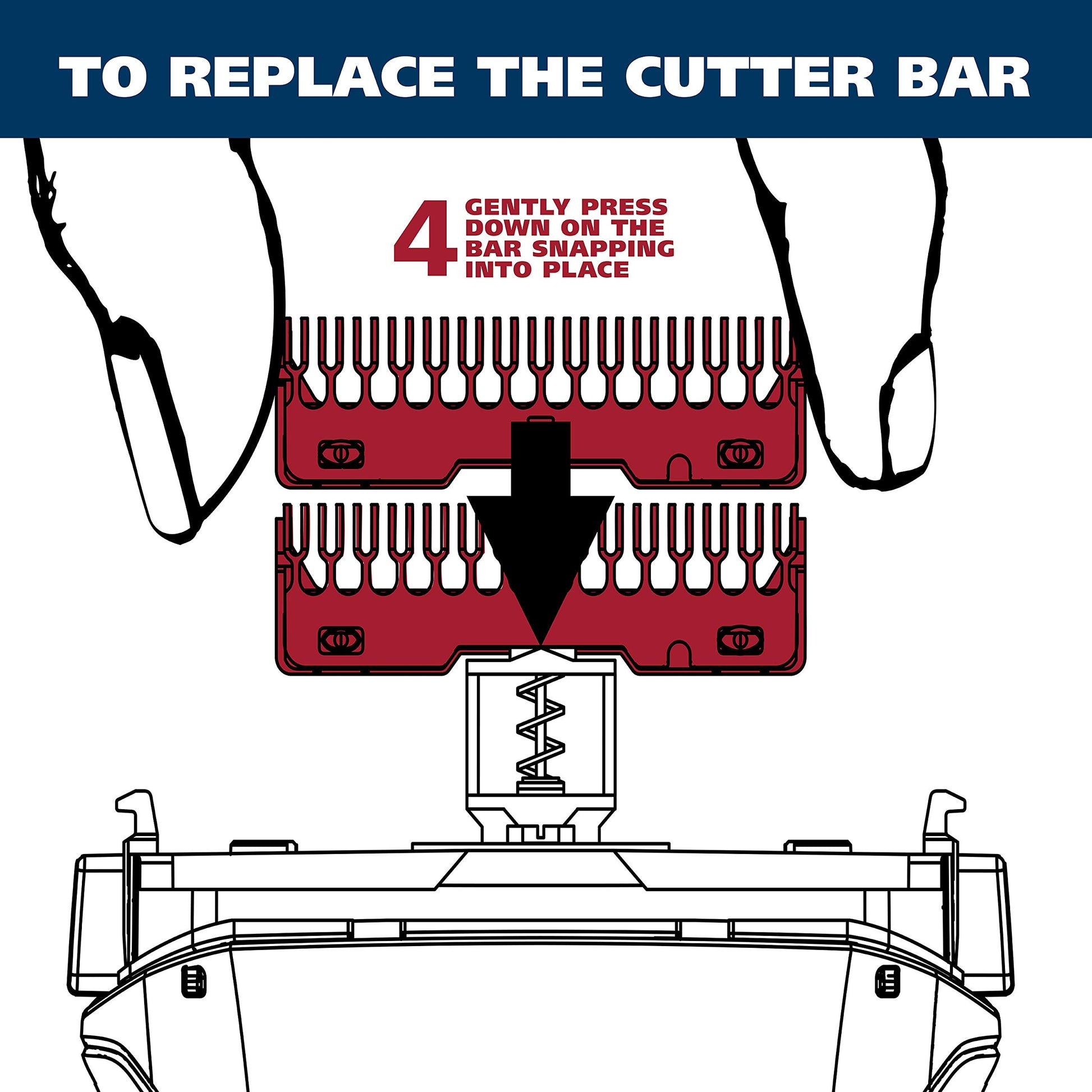 White Smoke Wahl Clean & Close Shaver Replacement Foil & Cutter Bar for 7046 Series - Model 7046-100