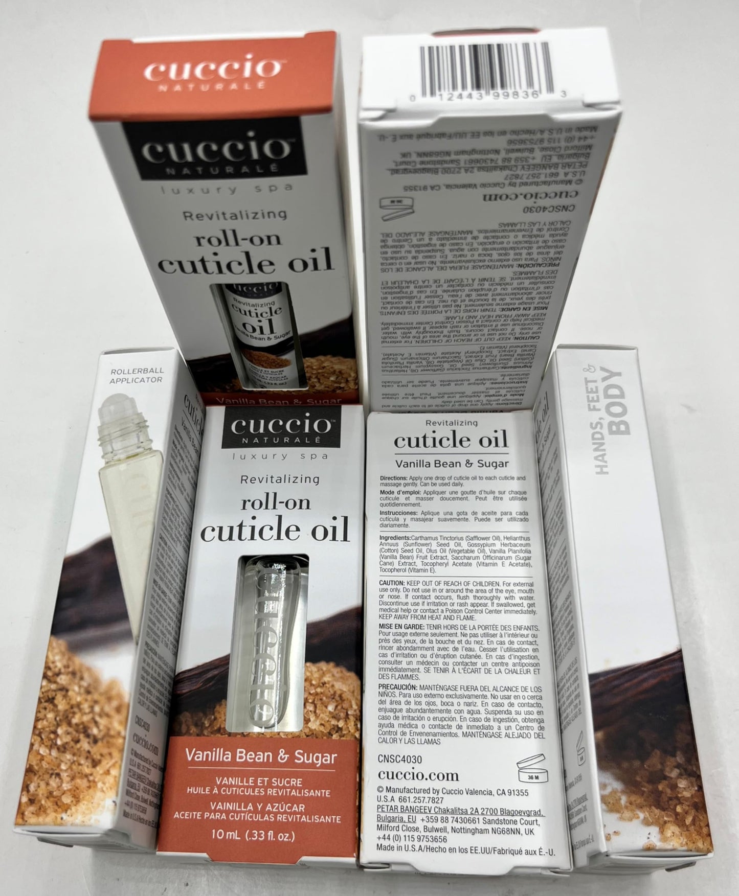Light Gray Cuccio Naturale Revitalizing Roll-on Cuticle Oil Vanilla Bean & Sugar 10ml