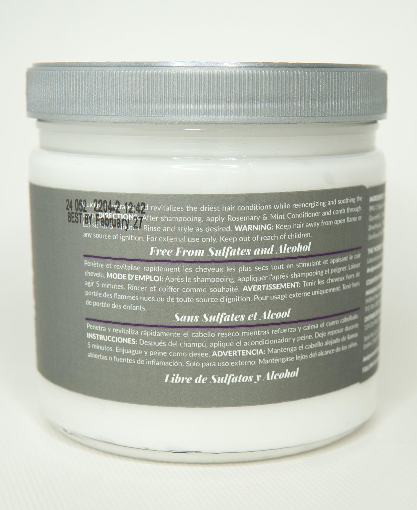 Lavender Design Essentials Rosemary & Mint Stimulating Super Moisturizing Conditioner for Dry, Thick, or Brittle Hair; Sulfate-Free, Stimulates Scalp, Moisturizes Hair, 32 Oz