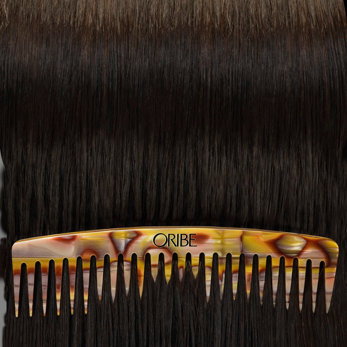 Black Oribe Wide Tooth Comb - Detangles & Styles - For Wet & Dry Hair
